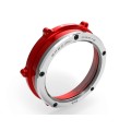 DBK Special Parts (Ducabike) Dual Color Clear Wet Clutch Cover for the Ducati Panigale / Streetfighter / Multistrada / Diavel V4 DBK Special Parts (Ducabike) Dual Color Clear Wet Clutch Cover for the Ducati Panigale / Streetfighter / Multistrada / Diavel V4